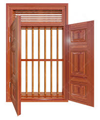 Cửa thép vân gỗ cửa sổ  2 cánh